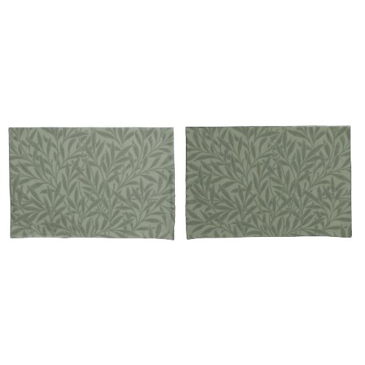 William Morris Wilgpatroon Antiek Saliegroen Kussensloop (Voorkant-Set)