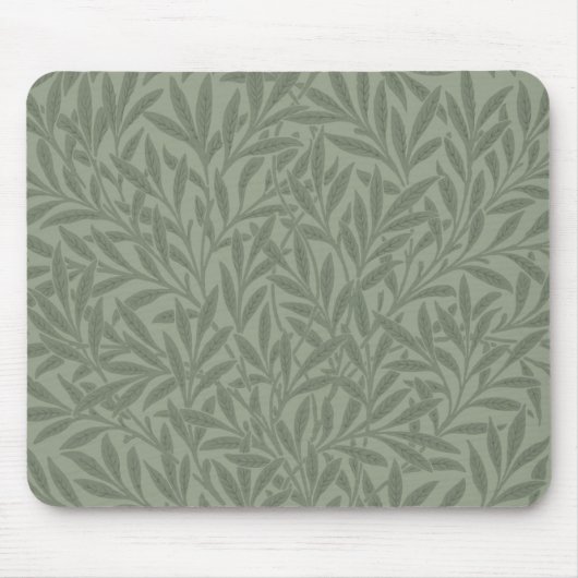 William Morris Wilgpatroon Antiek Saliegroen Muismat (Voorkant)