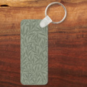William Morris Wilgpatroon Antiek Saliegroen Sleutelhanger (Achterkant)