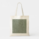 William Morris Wilgpatroon Antiek Saliegroen Tote Bag (Achterkant)
