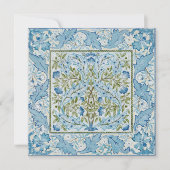 William Morris & Wilhelmina Style Prints Bedankkaart (Voorkant)