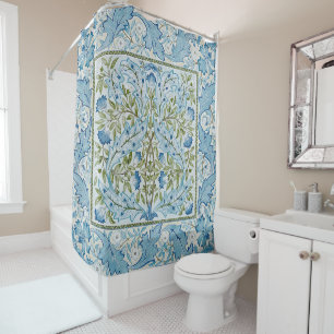 William Morris & Wilhelmina Style Prints Douchegordijn