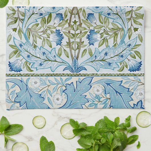 William Morris & Wilhelmina Style Prints Theedoek (Gevouwen)