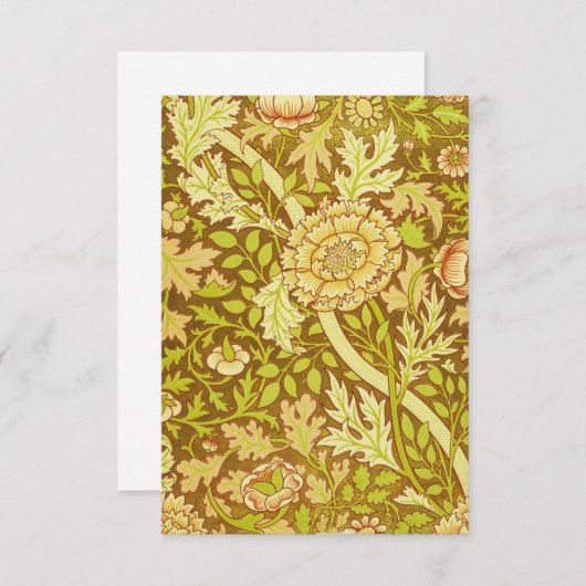 William Morris - William Morris Design Informatiekaartje (Voorkant / Achterkant)