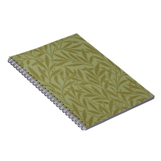 William Morris Willow Antiek Floral Leaf Notitieboek (Rechterzijde)