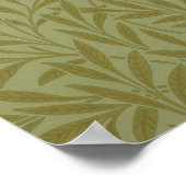 William Morris Willow Antiek Floral Leaf Poster (Hoek)