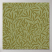 William Morris Willow Antiek Floral Leaf Poster (Voorkant)
