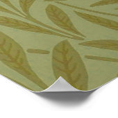 William Morris Willow Antiek Floral Leaf Poster (Hoek)
