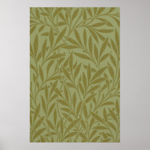 William Morris Willow Antiek Floral Leaf Poster