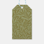 William Morris Willow Antiek Green Leaf Vine Art Cadeaulabel (Voorkant)