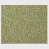 William Morris Willow Antiek Green Leaf Vine Art Cadeaupapier (Vlak)