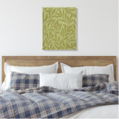 William Morris Willow Antiek Green Leaf Vine Art Canvas Afdruk (Insitu (Slaapkamer))