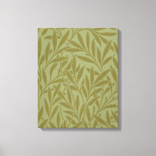 William Morris Willow Antiek Green Leaf Vine Art Canvas Afdruk