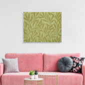 William Morris Willow Antiek Green Leaf Vine Art Canvas Afdruk (Insitu (Woonkamer))