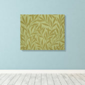 William Morris Willow Antiek Green Leaf Vine Art Canvas Afdruk (Insitu (Houten vloer))