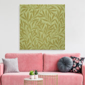 William Morris Willow Antiek Green Leaf Vine Art Canvas Afdruk (Insitu (Woonkamer))