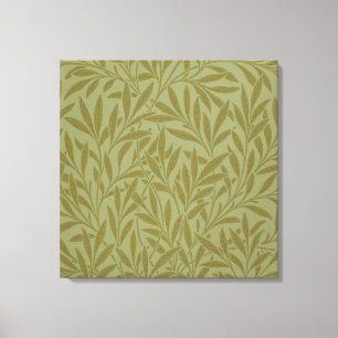 William Morris Willow Antiek Green Leaf Vine Art Canvas Afdruk
