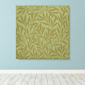 William Morris Willow Antiek Green Leaf Vine Art Canvas Afdruk (Insitu (Houten vloer))