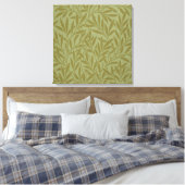 William Morris Willow Antiek Green Leaf Vine Art Canvas Afdruk (Insitu (Slaapkamer))