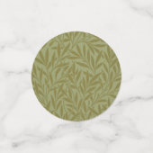 William Morris Willow Antiek Green Leaf Vine Art Confetti (Kleine voorkant)
