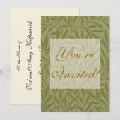 William Morris Willow Antiek Green Leaf Vine Art Kaart (Voorkant / Achterkant)