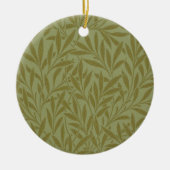 William Morris Willow Antiek Green Leaf Vine Art Keramisch Ornament (Voorkant)