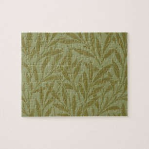 William Morris Willow Antiek Green Leaf Vine Art Legpuzzel
