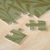 William Morris Willow Antiek Green Leaf Vine Art Legpuzzel (Zijkant)