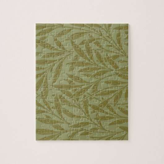 William Morris Willow Antiek Green Leaf Vine Art Legpuzzel (Verticaal)