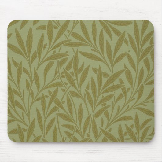 William Morris Willow Antiek Green Leaf Vine Art Muismat (Voorkant)