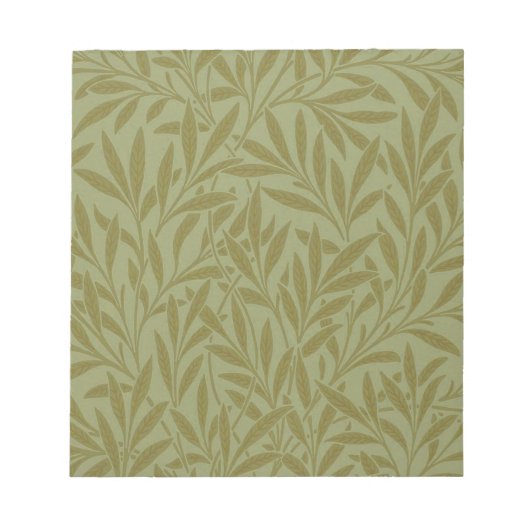 William Morris Willow Antiek Green Leaf Vine Art Notitieblok (Voorkant)