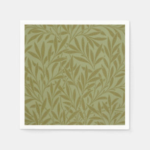 William Morris Willow Antiek Green Leaf Vine Art Servet