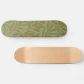William Morris Willow Antiek Green Leaf Vine Art Skateboard (Horizontaal)