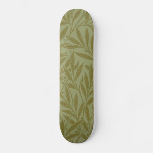 William Morris Willow Antiek Green Leaf Vine Art Skateboard (Voorkant)