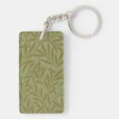 William Morris Willow Antiek Green Leaf Vine Art Sleutelhanger (achterkant)