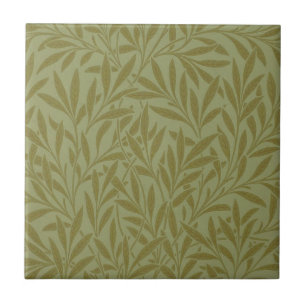 William Morris Willow Antiek Green Leaf Vine Art Tegeltje