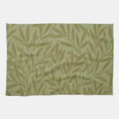 William Morris Willow Antiek Green Leaf Vine Art Theedoek (Horizontaal)