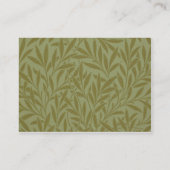 William Morris Willow Antiek Green Leaf Vine Art Visitekaartje (Achterkant)