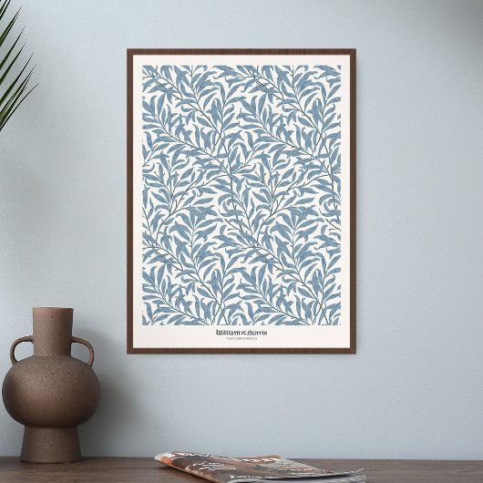 William Morris Willow Bough Blue Art Exhibit Print