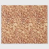 William Morris Willow Bough, Brown and Beige Cadeaupapier (Vlak)