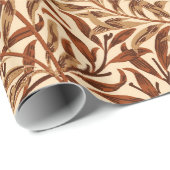 William Morris Willow Bough, Brown and Beige Cadeaupapier (Rol Hoek)