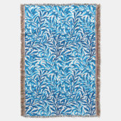 William Morris Willow Bough, Cobalt Blue & White Deken (Voorkant Verticaal)