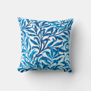 William Morris Willow Bough, Cobalt Blue & White Kussen