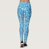 William Morris Willow Bough, Cobalt Blue & White Leggings (Achterkant)