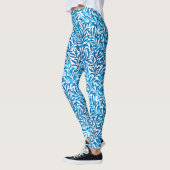 William Morris Willow Bough, Cobalt Blue & White Leggings (Links)