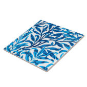 William Morris Willow Bough, Cobalt Blue & White Tegeltje (Zijkant)