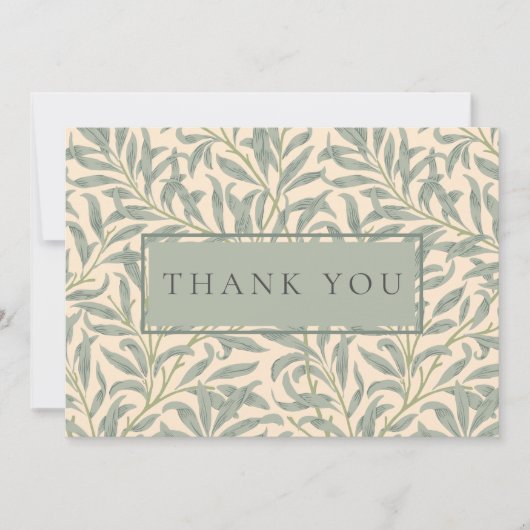 William Morris Willow Bough Dank je Bedankkaart (Voorkant)