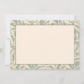 William Morris Willow Bough Dank je Bedankkaart (Achterkant)