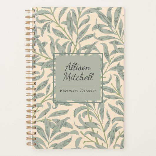 William Morris Willow Bough Elegant Botanical Planner (Voorkant)