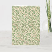 William Morris Willow Bough elke gelegenheid blanc Kaart (Achterkant)